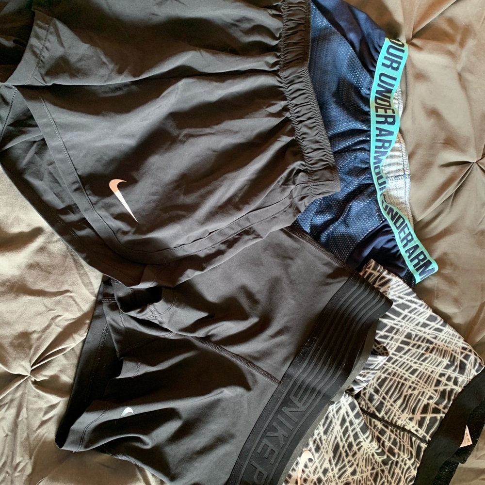 Collection of Nike pro and under amour